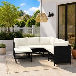 Practical 6-Piece Outdoor Lounge Set for Your Garden