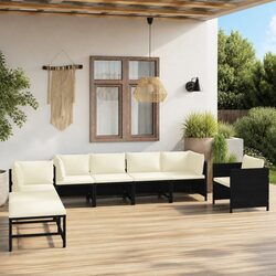 Practical 8 Piece Garden Lounge Set for Outdoor Use