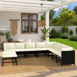 Practical 9-Piece Modular Lounge Set for Any Outdoor Gathering
