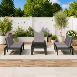 Practical Lounge Set for Various Outdoor Settings