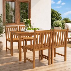 5-Piece Teak Garden Dining Set for Your Home