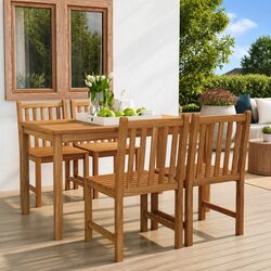 Practical 5-Piece Dining Set for Outdoor Gatherings