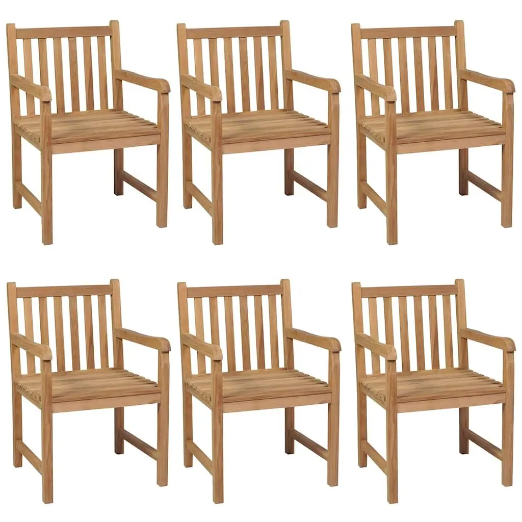 Outdoor Garden Dining Set 7 Piece Teak Wood Table Chairs Patio Furniture