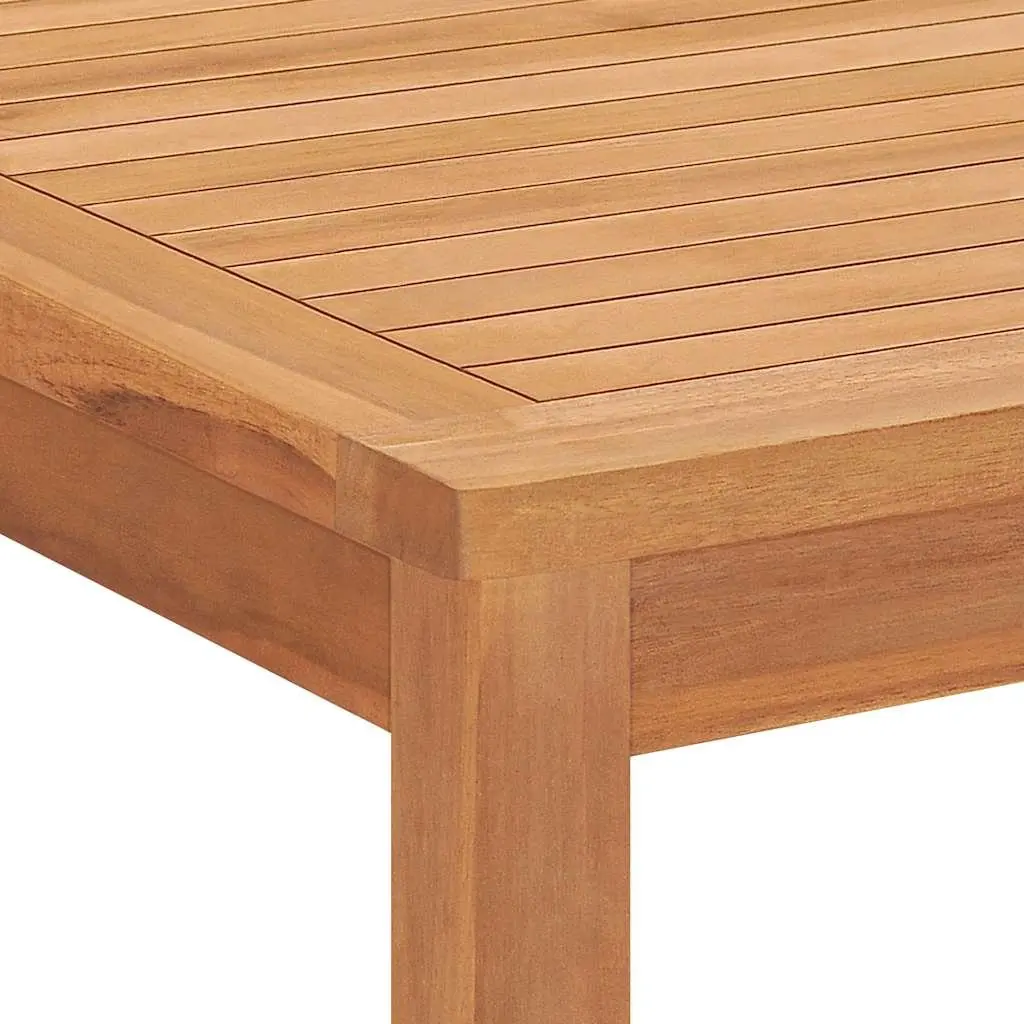 Teak Wood Outdoor Dining Set 7 Piece Brown Table and Chairs for Patio Garden Furniture