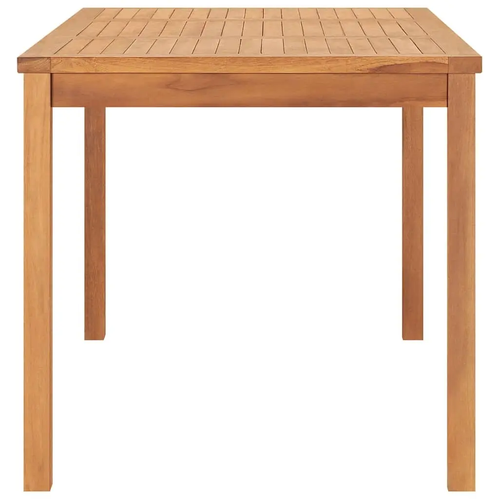 Teak Wood Outdoor Dining Set 7 Piece Brown Table and Chairs for Patio Garden Furniture