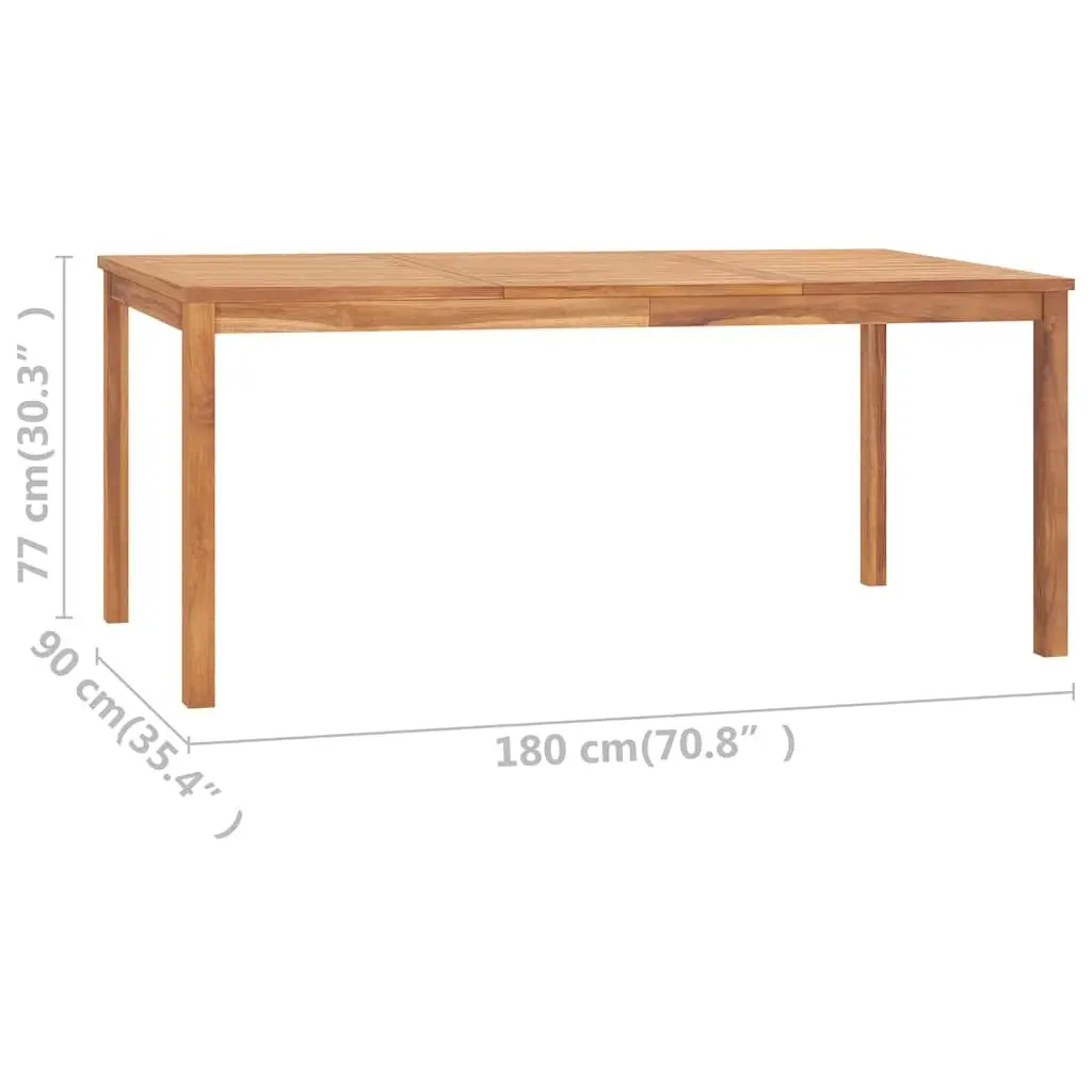7 Piece Teak Dining Set for Home and Garden