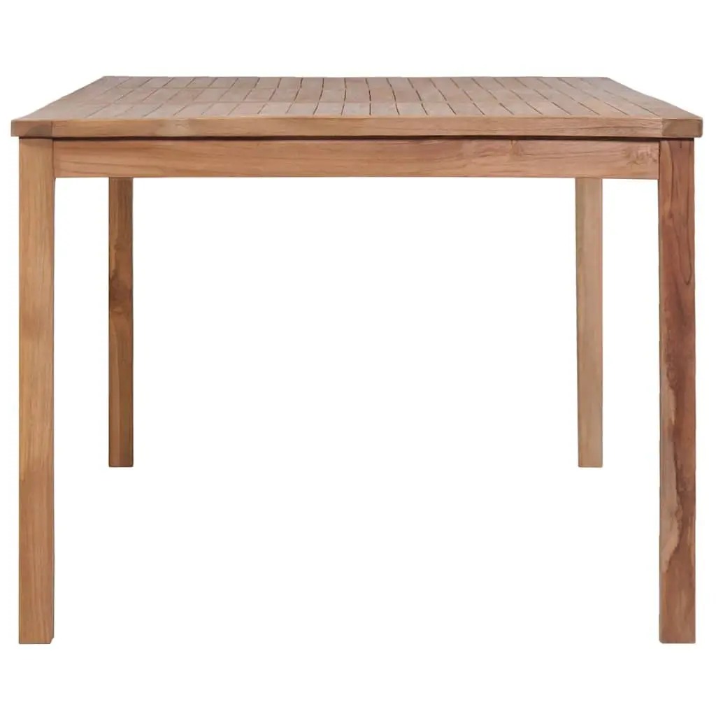 Garden Dining Set 9 Piece Outdoor Furniture Table Chairs Teak Wood Brown