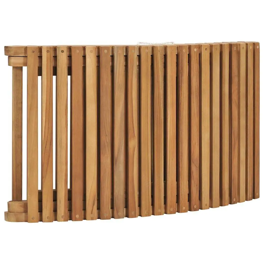 Folding Garden Lounge Set Teak Hardwood Brown 3 Piece