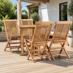 Ideal 5-Piece Folding Set for Outdoor Dining