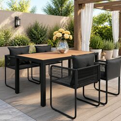 Practical 5 Piece Garden Set for Outdoor Dining