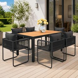 7-Piece Outdoor Dining Set for Family Gatherings