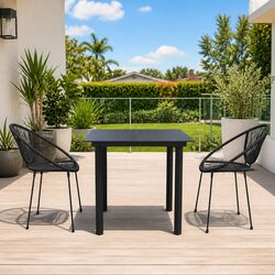Practical 3 Piece Garden Dining Set for Everyday Use