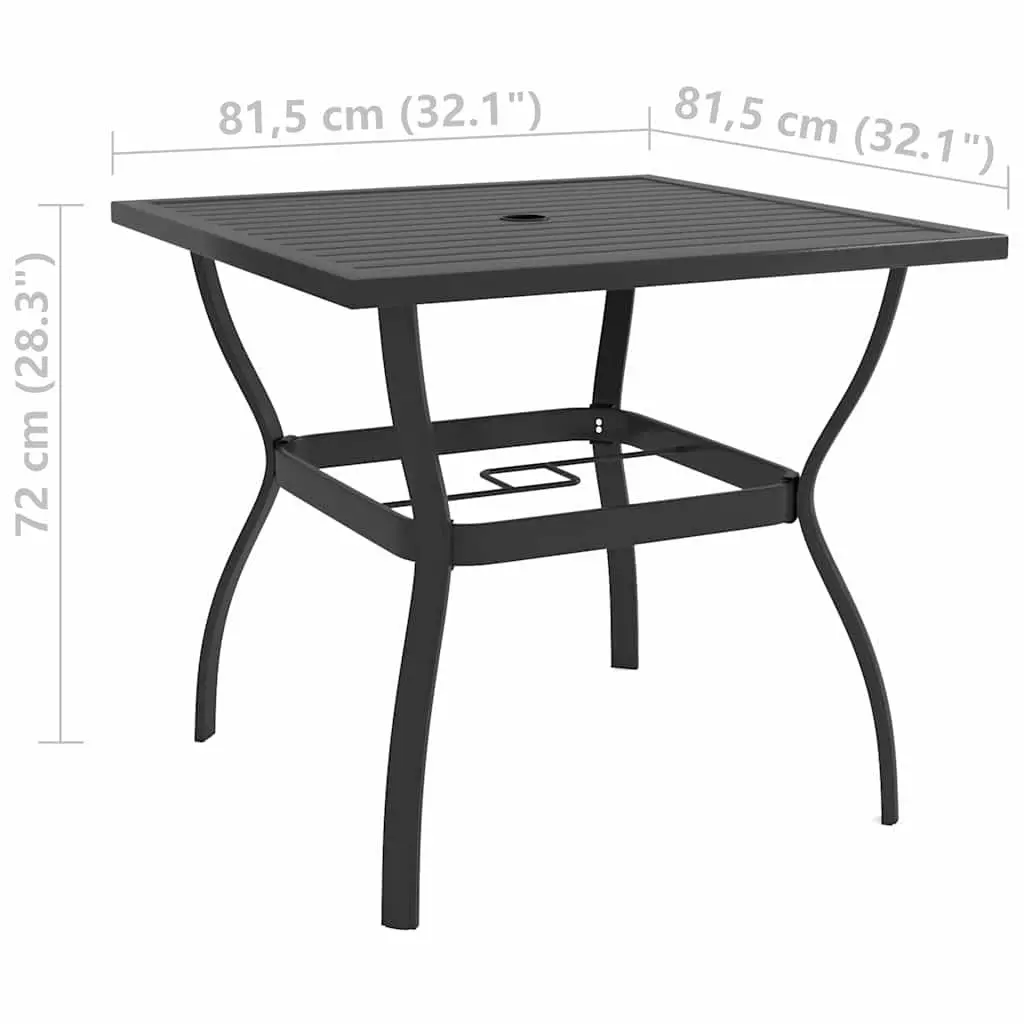 Outdoor Dining Set Grey 5 Piece Table and Chairs Steel Textilene Construction
