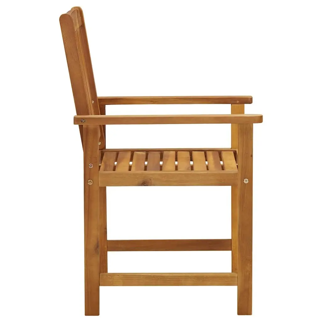 Outdoor Garden Chairs Set 4 pcs Solid Acacia Wood with Cushions Anthracite