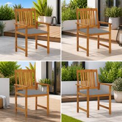 Practical Set of 4 Outdoor Garden Chairs for Your Home