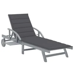 Functional Grey Sun Lounger for Your Garden or Patio