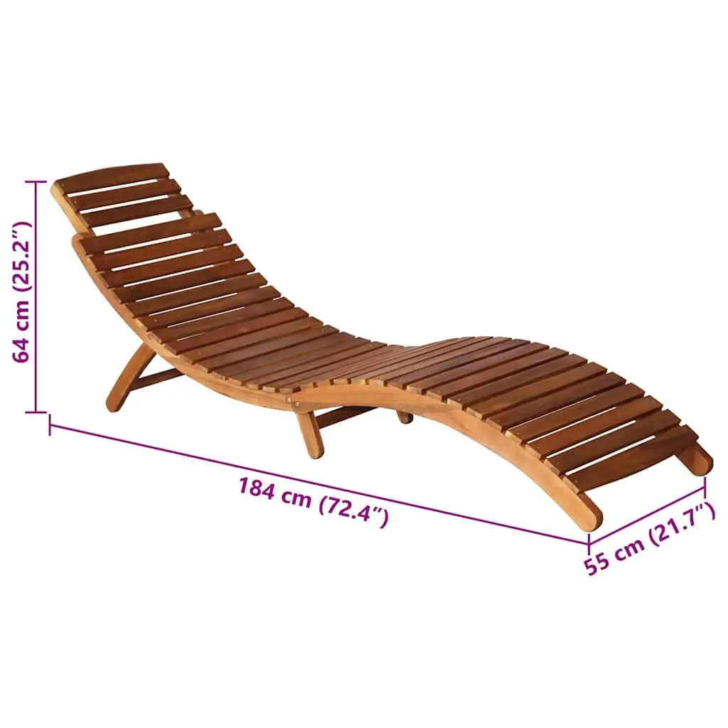 Sun Lounger with Side Table and Cushion Garden Patio Outdoor Furniture Relaxing
