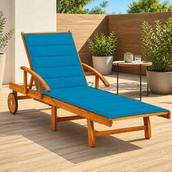 Versatile Sun Lounger for Gardens with Wheels