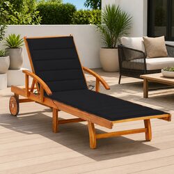 Versatile Acacia Sun Lounger Perfect for Any Outdoor Setting