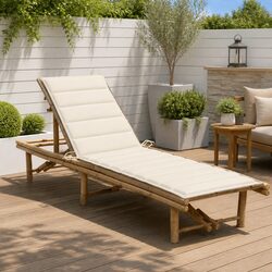 Practical Bamboo Sun Lounger for Outdoor Relaxation