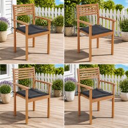 Versatile Outdoor Chairs Set of 4 - Perfect for Any Setting