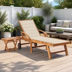 Outdoor Sun Lounger with Adjustable Features for Every Home