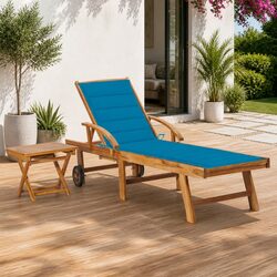 Practical Sun Lounger with Side Table for Your Outdoor Needs
