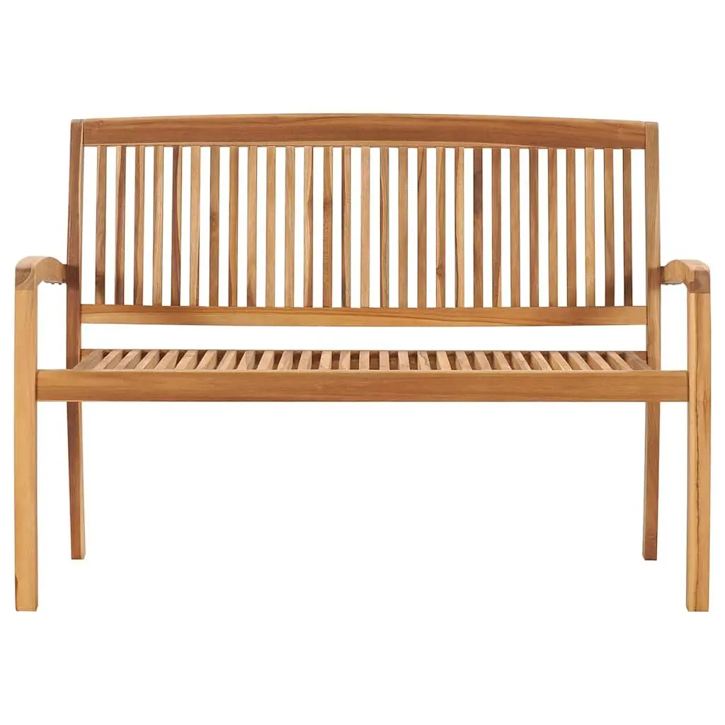 Outdoor Garden Bench Wooden 128.5cm Grey