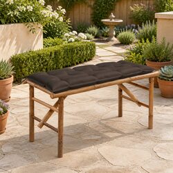 Perfect Addition to Your Patio: Folding Garden Bench with Cushion