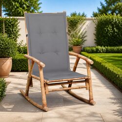 Outdoor Bamboo Rocking Chair for Relaxation and Comfort