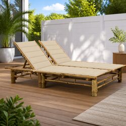 Practical 2-Person Sun Lounger for Your Outdoor Oasis
