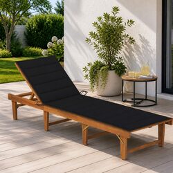Versatile Folding Sun Lounger with Comfortable Cushion