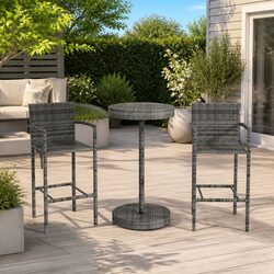 Practical 3 Piece Garden Bar Set for Any Outdoor Occasion