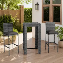 Functional 3 Piece Outdoor Bar Set for Your Garden