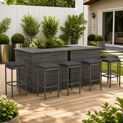 8-Piece Garden Bar Set Perfect for Any Outdoor Gathering
