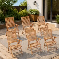 Versatile 6-Piece Outdoor Reclining Chair Set for Any Space