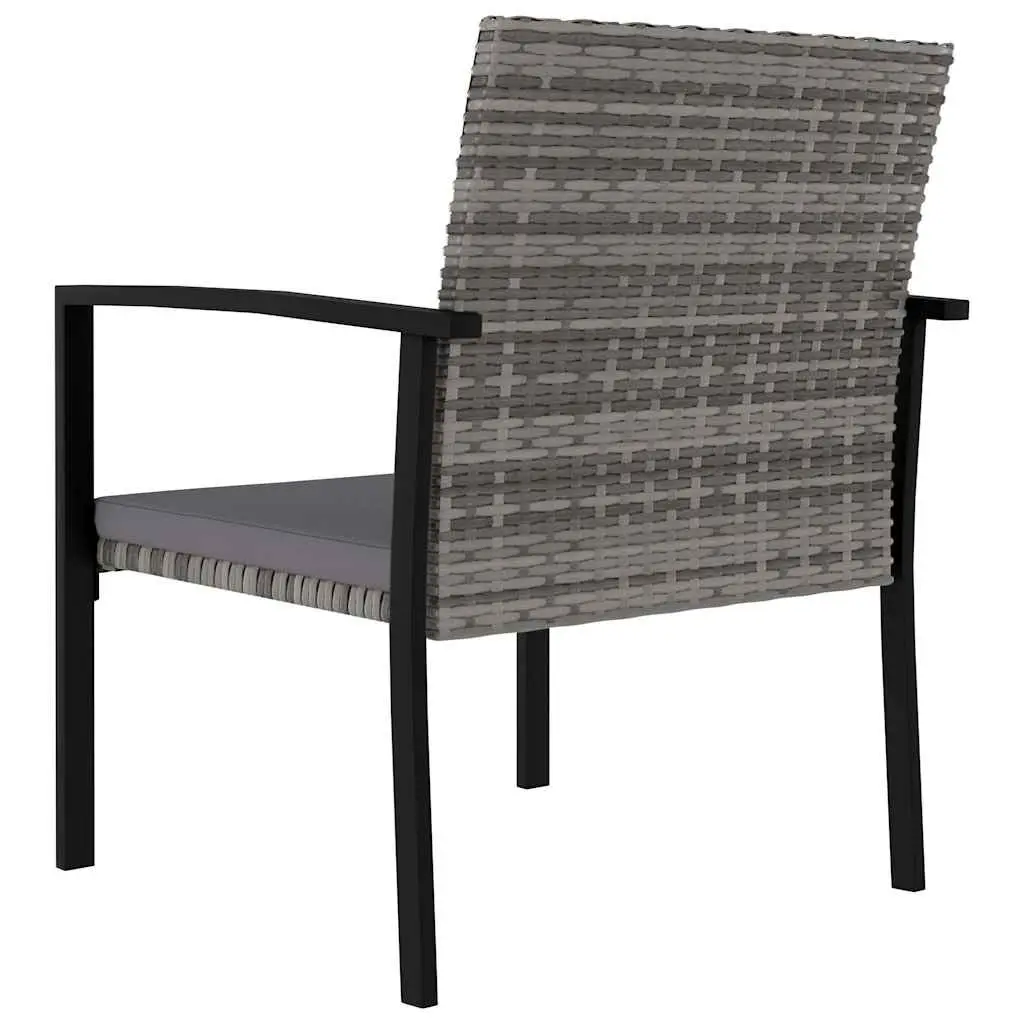 7 Piece Garden Dining Set Outdoor Patio Furniture Grey PE Rattan Table Chairs