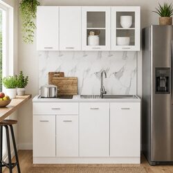 Versatile 4 Piece Kitchen Cabinet Set for Every Home