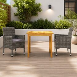 Practical Grey Garden Dining Set for Outdoor Gatherings