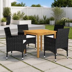 Versatile 5-Piece Dining Set for Garden Gatherings