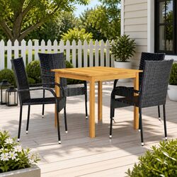 Versatile 5 Piece Garden Dining Set for Any Outdoor Space