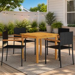 Versatile 5 Piece Outdoor Dining Set for Any Garden