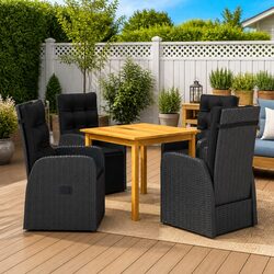 Versatile 5 Piece Garden Dining Set for Any Outdoor Space