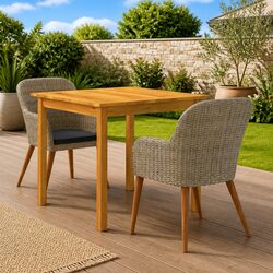 Practical 3-Piece Outdoor Dining Set for Garden Spaces