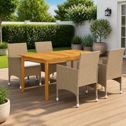 Versatile 5 Piece Garden Dining Set for Any Outdoor Space