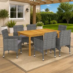 Practical 7 Piece Dining Set for Your Garden