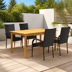 Perfect for Patio: 5 Piece Dining Set for Outdoor Use