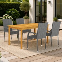 Perfect for Outdoor Gatherings: 5-Piece Dining Set