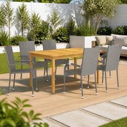 Practical 7 Piece Garden Dining Set for Your Home