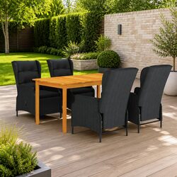 Practical 5-Piece Garden Set Perfect for Dining Outdoors